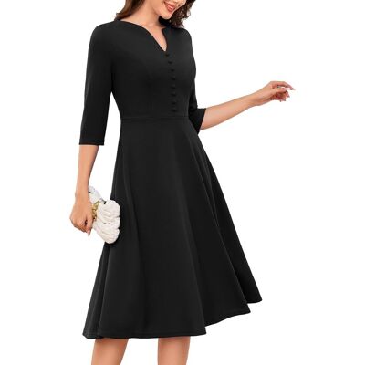 Inny producent Sukienka Wizytowa Długi Rękaw Elegancka Damska Ołówkowa Wygodna Czarna XL Inny producent Sukienka Wizytowa Długi Rękaw Elegancka Damska Ołówkowa Wygodna Czarna XL