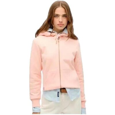 Superdry Essential różowa bluza z kapturem Superdry Essential różowa bluza z kapturem