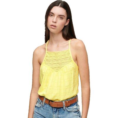 Superdry Koronkowy Letni Top Bez Rękawów Superdry Koronkowy Letni Top Bez Rękawów