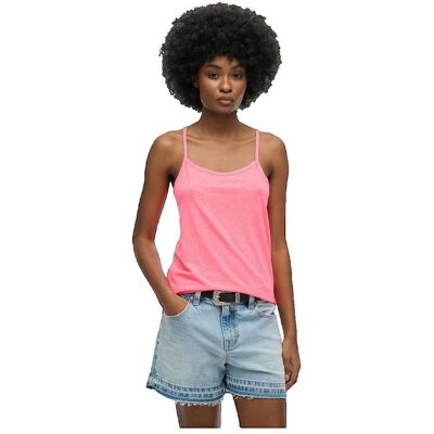 Superdry Studios Strappy różowy top damski Superdry Studios Strappy różowy top damski