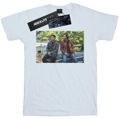 Supernatural Damska / Damska Koszulka Impala Brothers Cotton Boyfriend T-Shirt (S (52-55 Cm) / Ciepły Biały) Supernatural Damska / Damska Koszulka Impala Brothers Cotton Boyfriend T-Shirt (S (52-55 Cm) / Ciepły Biały)