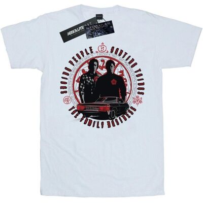 Supernatural Koszulka Damska / Damska Family Business Cotton Boyfriend T-Shirt (S (52-55 Cm) / Ciepły Biały) Supernatural Koszulka Damska / Damska Family Business Cotton Boyfriend T-Shirt (S (52-55 Cm) / Ciepły Biały)