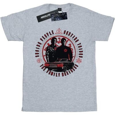 Supernatural Koszulka Damska / Damska Family Business Cotton Boyfriend T-Shirt (S (52-55 Cm) / Jasnoszary) Supernatural Koszulka Damska / Damska Family Business Cotton Boyfriend T-Shirt (S (52-55 Cm) / Jasnoszary)
