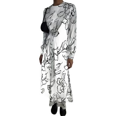 Inny producent SUUD COLLECTION SUKIENKA MIDI KWIATY DŁUGI RĘKAW 38 5FA Inny producent SUUD COLLECTION SUKIENKA MIDI KWIATY DŁUGI RĘKAW 38 5FA