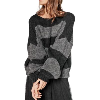 Inny producent Sweter damska Le Temps des Cerises Colombe oversize z wełną-M Inny producent Sweter damska Le Temps des Cerises Colombe oversize z wełną-M