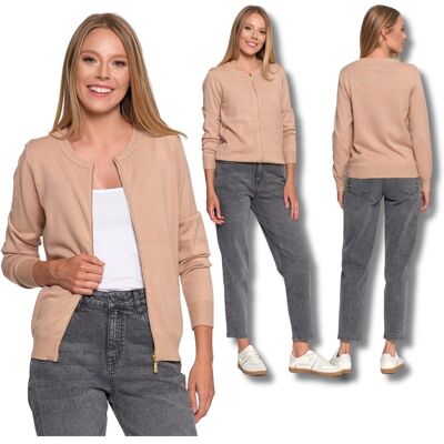Sweter Damski Bomberka Rozpinany Lekki Sweterek Gładki Moraj L/xl Sweter Damski Bomberka Rozpinany Lekki Sweterek Gładki Moraj L/xl