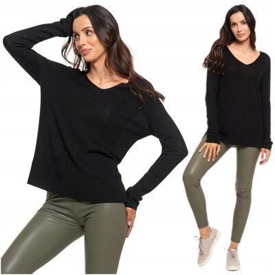 SWETER DAMSKI Cienki Luźny Dzianinowy Wiskoza Elegancki Klasyczny MORAJ XXL SWETER DAMSKI Cienki Luźny Dzianinowy Wiskoza Elegancki Klasyczny MORAJ XXL