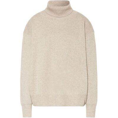 Delicate Love Sweter damski Delicatelove Copenhagen golf wełna kaszmir beżowy-S Delicate Love Sweter damski Delicatelove Copenhagen golf wełna kaszmir beżowy-S
