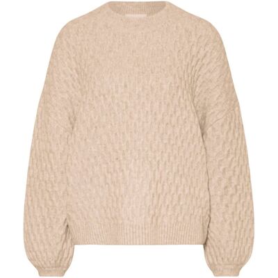Delicate Love Sweter damski Delicatelove Palermo wełna kaszmir ecru-M Delicate Love Sweter damski Delicatelove Palermo wełna kaszmir ecru-M