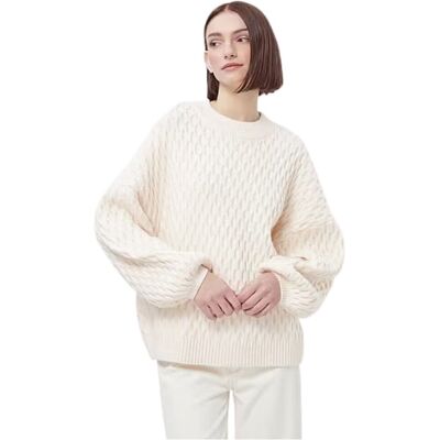Delicate Love Sweter damski Delicatelove Palermo wełna kaszmir ecru-S Delicate Love Sweter damski Delicatelove Palermo wełna kaszmir ecru-S