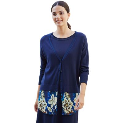 Sweter damski Desigual Lucerna granatowy -XS Sweter damski Desigual Lucerna granatowy -XS