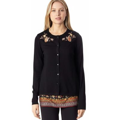 Sweter damski Desigual Praga czarny z tuniką-XS Sweter damski Desigual Praga czarny z tuniką-XS
