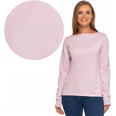 Sweter Damski Klasyczny Z Długim Rękawem W Paski Wiskoza Kobiecy Moraj Xl Pink Sweter Damski Klasyczny Z Długim Rękawem W Paski Wiskoza Kobiecy Moraj Xl Pink