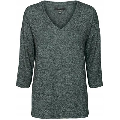 Inny producent SWETER DAMSKI MELANŻOWY Z DEKOLTEM V RĘKAW 3/4 S 5GA* Inny producent SWETER DAMSKI MELANŻOWY Z DEKOLTEM V RĘKAW 3/4 S 5GA*
