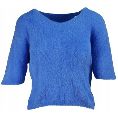 Inny producent Sweter Damski Niebieski Alpaka Rozmiar Uniwersalny ( 42-48 ) *Made In Italy Inny producent Sweter Damski Niebieski Alpaka Rozmiar Uniwersalny ( 42-48 ) *Made In Italy