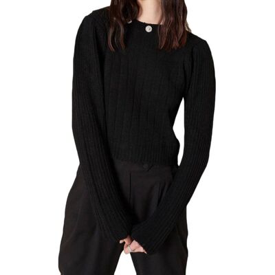 Sweter damski Silvian Heach Tuman klasyczny czarny-L Sweter damski Silvian Heach Tuman klasyczny czarny-L