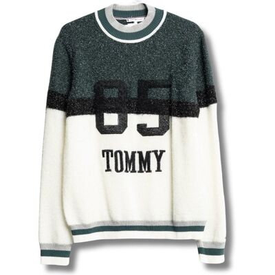 Tommy Hilfiger Sweter damski Tomy Hilfiger Perniane Mock-NK mieniący-M Tommy Hilfiger Sweter damski Tomy Hilfiger Perniane Mock-NK mieniący-M
