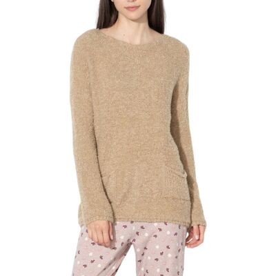 Sweter damski United Colors of Benetton akryl wełna beżowy-XS/S Sweter damski United Colors of Benetton akryl wełna beżowy-XS/S