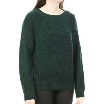 Sweter damski Vero Moda Sayla zielony prosty krój-S Sweter damski Vero Moda Sayla zielony prosty krój-S