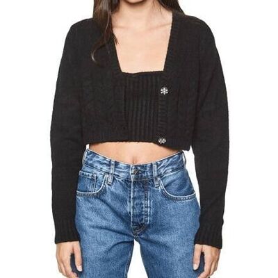Sweter Pepe Jeans x Dua Lipa Dorothea Cardi krótki-L Sweter Pepe Jeans x Dua Lipa Dorothea Cardi krótki-L