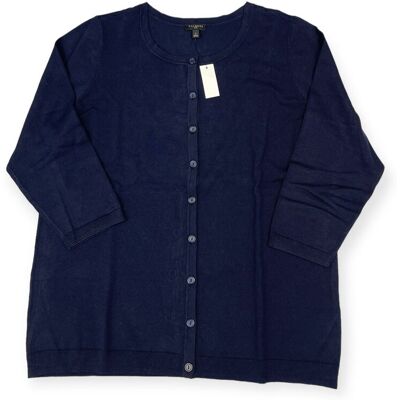 inna (Inny) Sweter rozpinany granatowy damski TALBOTS 2XL inna (Inny) Sweter rozpinany granatowy damski TALBOTS 2XL