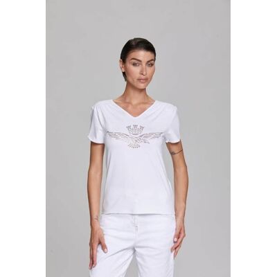 T-Shirt Damski Aeronautica Militare Biały - Xs T-Shirt Damski Aeronautica Militare Biały - Xs