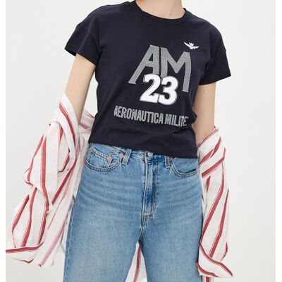 T-Shirt Damski Aeronautica Militare Blu Navy - Xl T-Shirt Damski Aeronautica Militare Blu Navy - Xl