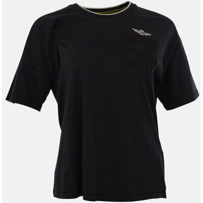 T-Shirt Damski Aeronautica Militare Czarny-L T-Shirt Damski Aeronautica Militare Czarny-L