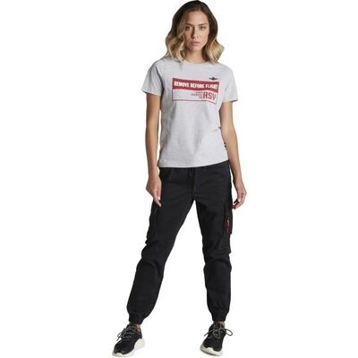 T-Shirt Damski Aeronautica Militare Grigio Melange - S T-Shirt Damski Aeronautica Militare Grigio Melange - S