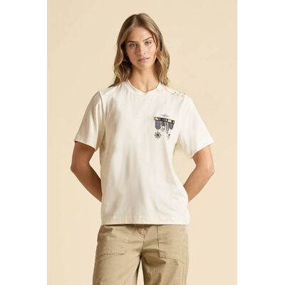T-SHIRT DAMSKI AERONAUTICA MILITARE-M T-SHIRT DAMSKI AERONAUTICA MILITARE-M