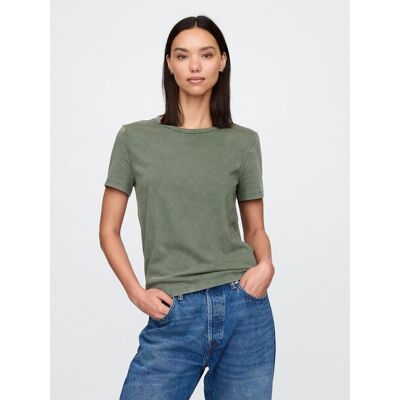 T-SHIRT DAMSKI KOSZULKA 100% BAWEŁNA GAP OLIWKOWY M T-SHIRT DAMSKI KOSZULKA 100% BAWEŁNA GAP OLIWKOWY M
