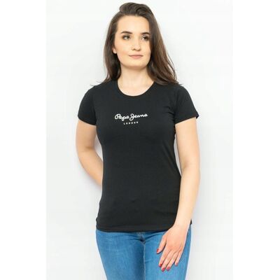 T-SHIRT DAMSKI PEPE JEANS PL505202 CZARNY - XXS T-SHIRT DAMSKI PEPE JEANS PL505202 CZARNY - XXS