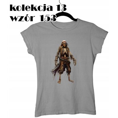 inna (Inny) T-SHIRT KOSZULKA DAMSKA HALLOWEEN WESOŁY ROGER SZKIELET PIRAT KAPITAN 3XL inna (Inny) T-SHIRT KOSZULKA DAMSKA HALLOWEEN WESOŁY ROGER SZKIELET PIRAT KAPITAN 3XL