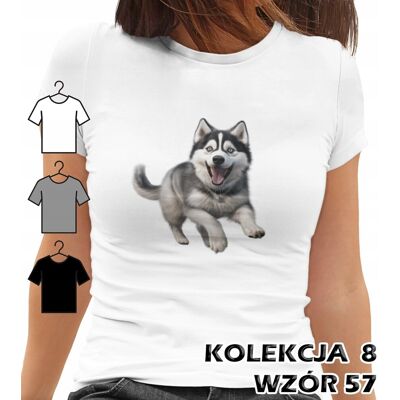inna (Inny) T-SHIRT KOSZULKA DAMSKA HUSKEY ALASKAN SIBERIAN MALAMUTE WILCZUR WILK 3XL inna (Inny) T-SHIRT KOSZULKA DAMSKA HUSKEY ALASKAN SIBERIAN MALAMUTE WILCZUR WILK 3XL