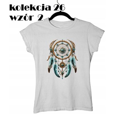 inna (Inny) T-SHIRT KOSZULKA DAMSKA ŁAPACZ SNÓW EZOTERYKA DREAM CATCHER AMULET XS inna (Inny) T-SHIRT KOSZULKA DAMSKA ŁAPACZ SNÓW EZOTERYKA DREAM CATCHER AMULET XS