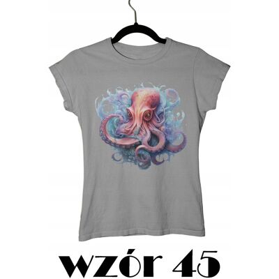 inna (Inny) T-SHIRT KOSZULKA DAMSKA MORSKIE OŚMIORNICA STWORZENIA ZWIERZĘ ZWIERZĘTA 3XL inna (Inny) T-SHIRT KOSZULKA DAMSKA MORSKIE OŚMIORNICA STWORZENIA ZWIERZĘ ZWIERZĘTA 3XL