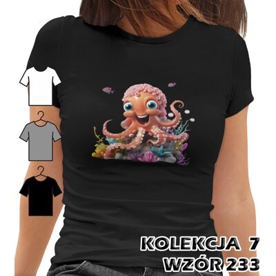 inna (Inny) T-SHIRT KOSZULKA DAMSKA MORSKIE ZWIERZĘTA KONIK MORSKI OŚMIORNICA ŻÓŁW XL inna (Inny) T-SHIRT KOSZULKA DAMSKA MORSKIE ZWIERZĘTA KONIK MORSKI OŚMIORNICA ŻÓŁW XL