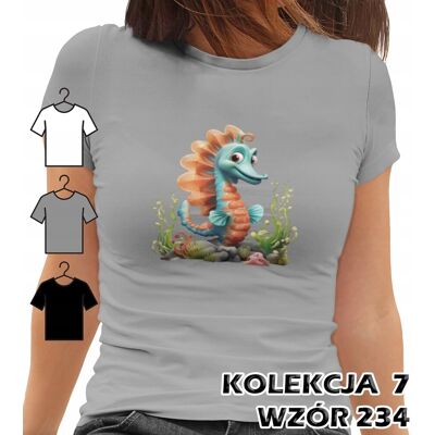 inna (Inny) T-SHIRT KOSZULKA DAMSKA MORSKIE ZWIERZĘTA KONIK MORSKI OŚMIORNICA ŻÓŁW XS inna (Inny) T-SHIRT KOSZULKA DAMSKA MORSKIE ZWIERZĘTA KONIK MORSKI OŚMIORNICA ŻÓŁW XS