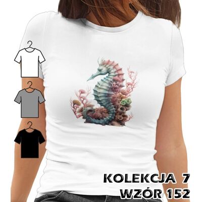 inna (Inny) T-SHIRT KOSZULKA DAMSKA MORSKIE ZWIERZĘTA MORZE KONIK MORSKI DELFINEK M inna (Inny) T-SHIRT KOSZULKA DAMSKA MORSKIE ZWIERZĘTA MORZE KONIK MORSKI DELFINEK M