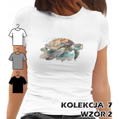 inna (Inny) T-SHIRT KOSZULKA DAMSKA MORSKIE ZWIERZĘTA ŻÓŁW KONIK MORSKI ROZGWIAZDA 3XL inna (Inny) T-SHIRT KOSZULKA DAMSKA MORSKIE ZWIERZĘTA ŻÓŁW KONIK MORSKI ROZGWIAZDA 3XL