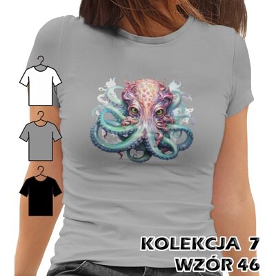inna (Inny) T-SHIRT KOSZULKA DAMSKA OŚMIORNICZKA MEDUZA POTWÓR MORSKI CTHULHU XS inna (Inny) T-SHIRT KOSZULKA DAMSKA OŚMIORNICZKA MEDUZA POTWÓR MORSKI CTHULHU XS