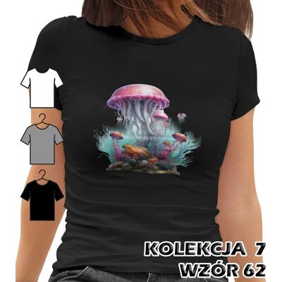 inna (Inny) T-SHIRT KOSZULKA DAMSKA OŚMIORNICZKA MEDUZA POTWÓR MORSKI CTHULHU XXL inna (Inny) T-SHIRT KOSZULKA DAMSKA OŚMIORNICZKA MEDUZA POTWÓR MORSKI CTHULHU XXL