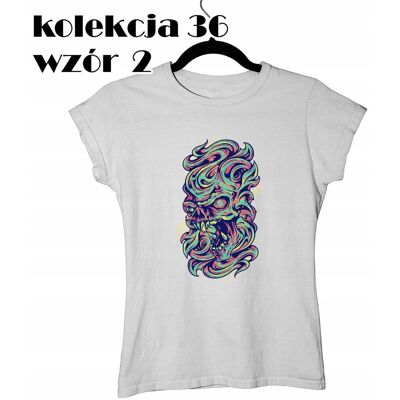 inna (Inny) T-SHIRT KOSZULKA DAMSKA STREETWEAR CZACHA CZASZKA SKULL WATERCOLOR XS inna (Inny) T-SHIRT KOSZULKA DAMSKA STREETWEAR CZACHA CZASZKA SKULL WATERCOLOR XS