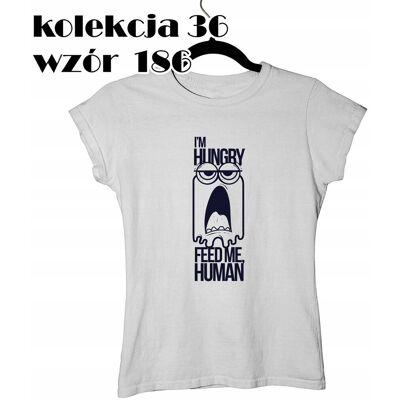 inna (Inny) T-SHIRT KOSZULKA DAMSKA STREETWEAR FEED ME HUMAN GŁODNY NAKARM MNIE XS inna (Inny) T-SHIRT KOSZULKA DAMSKA STREETWEAR FEED ME HUMAN GŁODNY NAKARM MNIE XS