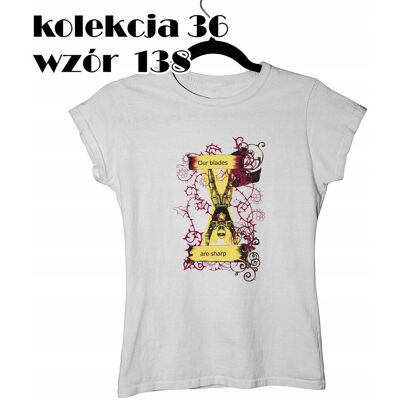inna (Inny) T-SHIRT KOSZULKA DAMSKA STREETWEAR GRA O TRON OUR BLADES ARE SHARP 3XL inna (Inny) T-SHIRT KOSZULKA DAMSKA STREETWEAR GRA O TRON OUR BLADES ARE SHARP 3XL