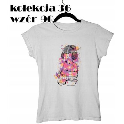 inna (Inny) T-SHIRT KOSZULKA DAMSKA STREETWEAR JAPONIA GEJSZA TATUAŻ TATTOO WACHLARZ L inna (Inny) T-SHIRT KOSZULKA DAMSKA STREETWEAR JAPONIA GEJSZA TATUAŻ TATTOO WACHLARZ L