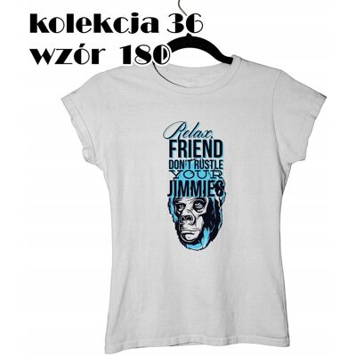 inna (Inny) T-SHIRT KOSZULKA DAMSKA STREETWEAR RELAX FRIEND DONT RUSTLE YOUR JIMMIES M inna (Inny) T-SHIRT KOSZULKA DAMSKA STREETWEAR RELAX FRIEND DONT RUSTLE YOUR JIMMIES M