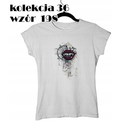 inna (Inny) T-SHIRT KOSZULKA DAMSKA STREETWEAR WAMPIR USTA ZĘBY 3XL inna (Inny) T-SHIRT KOSZULKA DAMSKA STREETWEAR WAMPIR USTA ZĘBY 3XL