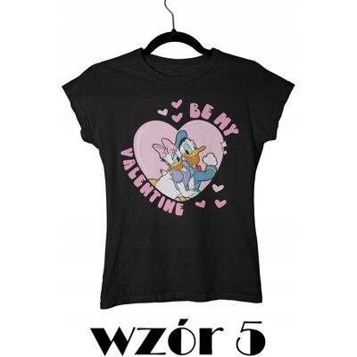 inna (Inny) T-SHIRT KOSZULKA DAMSKA WALENTYNKI BE MY VALENTINE KACZOR DONALD SERCE XL inna (Inny) T-SHIRT KOSZULKA DAMSKA WALENTYNKI BE MY VALENTINE KACZOR DONALD SERCE XL