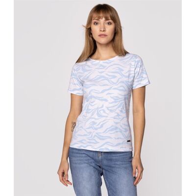 Lee Cooper T-shirt z nadrukiem ZAHRA 4910 WHITE-S Lee Cooper T-shirt z nadrukiem ZAHRA 4910 WHITE-S